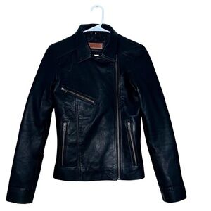 EXEMPLAR 100% Smooth Lambskin Leather Size Small